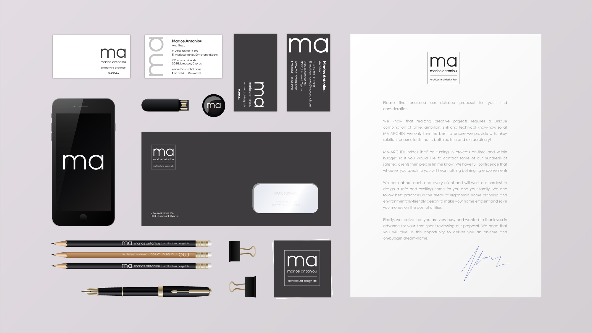 MA LOGO STATIONERY MOCKUP